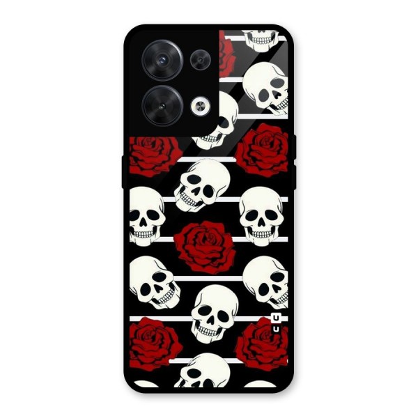 Adorable Skulls Glass Back Case for Oppo Reno8 5G