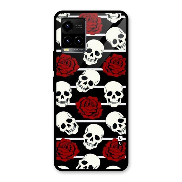 Adorable Skulls Glass Back Case for Vivo Y21 2021