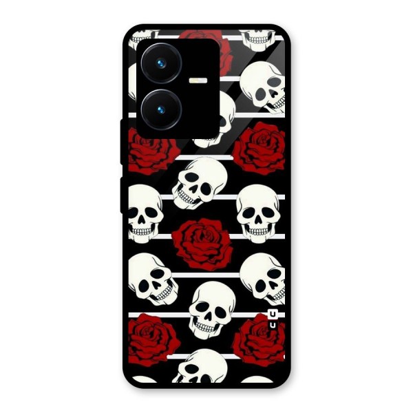 Adorable Skulls Glass Back Case for Vivo Y22