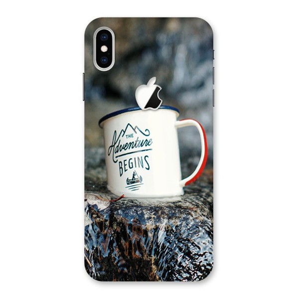 Adventure Begins Back Case for iPhone XS Max Apple Cut