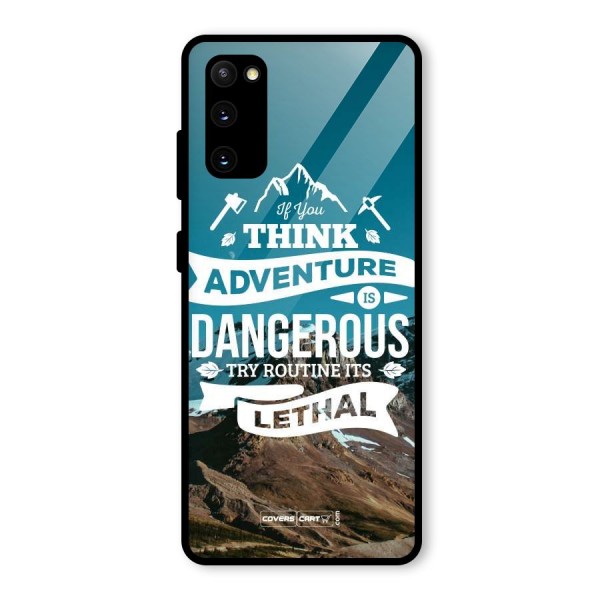 Adventure Dangerous Lethal Glass Back Case for Galaxy S20 FE 5G
