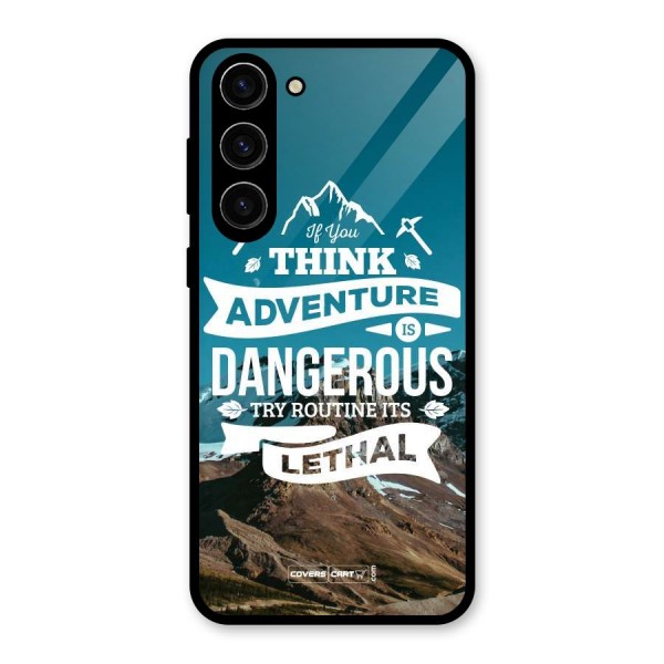 Adventure Dangerous Lethal Glass Back Case for Galaxy S23 Plus