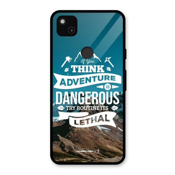 Adventure Dangerous Lethal Glass Back Case for Google Pixel 4a