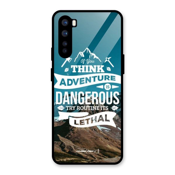 Adventure Dangerous Lethal Glass Back Case for OnePlus Nord