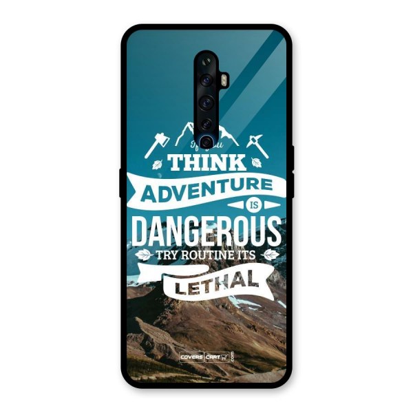 Adventure Dangerous Lethal Glass Back Case for Oppo Reno2 Z