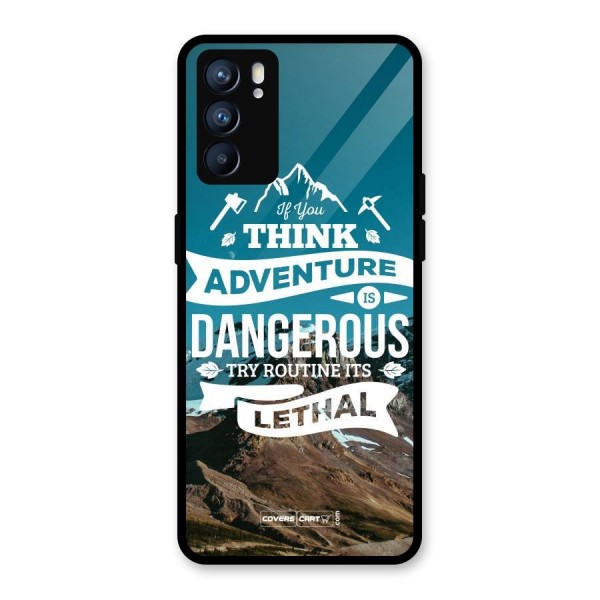 Adventure Dangerous Lethal Glass Back Case for Oppo Reno6 5G