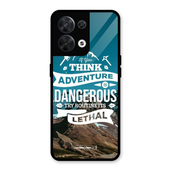 Adventure Dangerous Lethal Glass Back Case for Oppo Reno8 5G