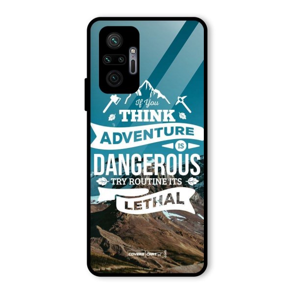 Adventure Dangerous Lethal Glass Back Case for Redmi Note 10 Pro Max