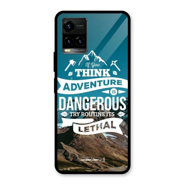 Adventure Dangerous Lethal Glass Back Case for Vivo Y21 2021