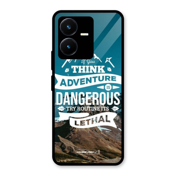 Adventure Dangerous Lethal Glass Back Case for Vivo Y22