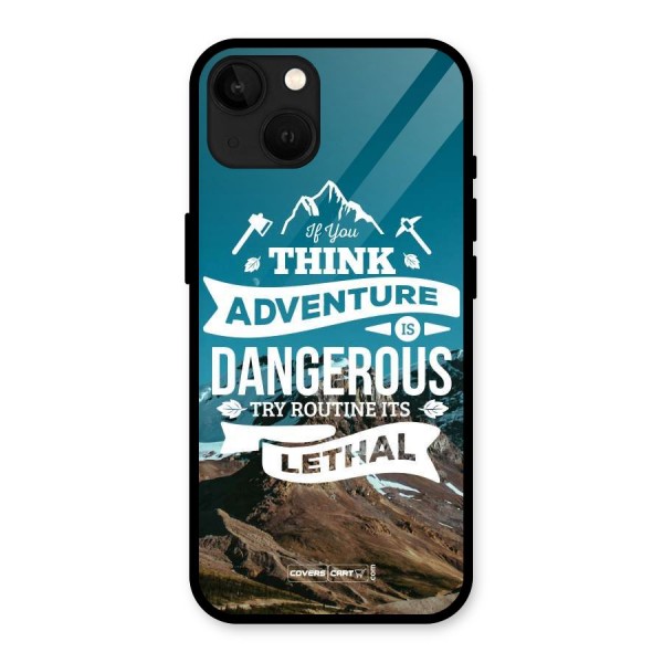 Adventure Dangerous Lethal Glass Back Case for iPhone 13