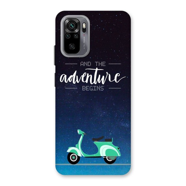 Adventure Scooter Back Case for Redmi Note 10