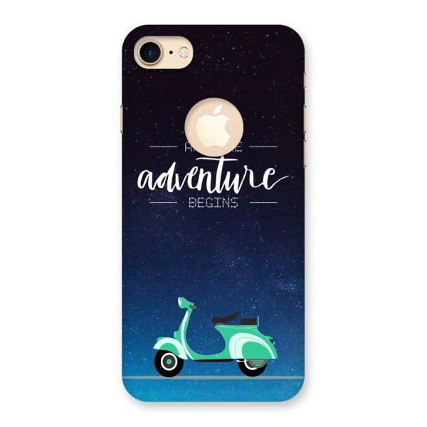 Adventure Scooter Back Case for iPhone 8 Logo Cut