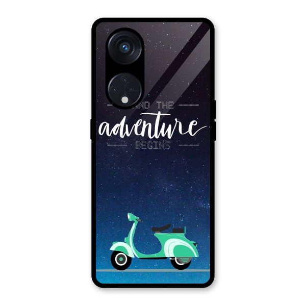 Adventure Scooter Glass Back Case for Reno8 T 5G