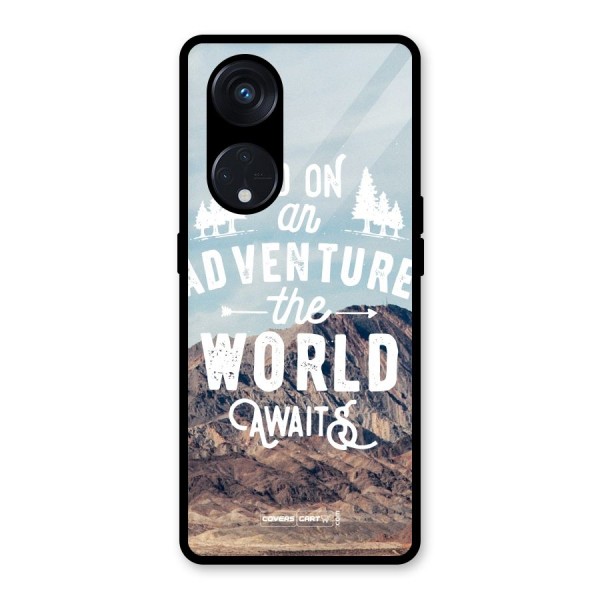 Adventure World Glass Back Case for Reno8 T 5G