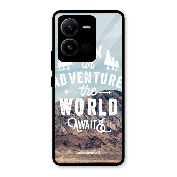 Adventure World Glass Back Case for Vivo V25