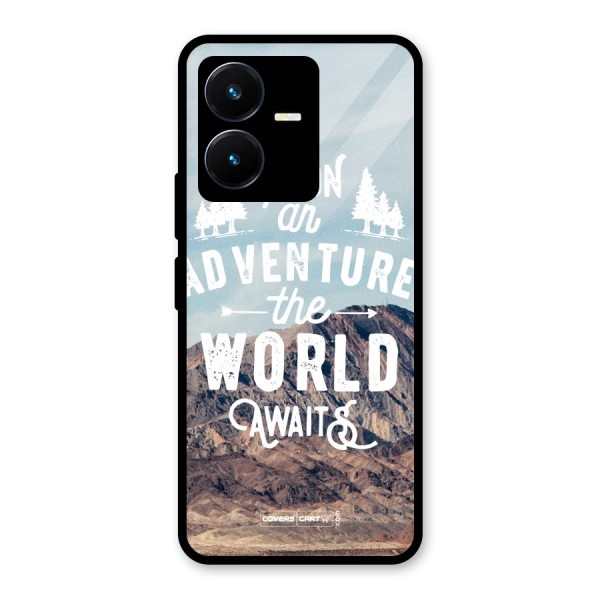 Adventure World Glass Back Case for Vivo Y22