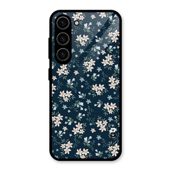 Aesthetic Bloom Glass Back Case for Galaxy S23