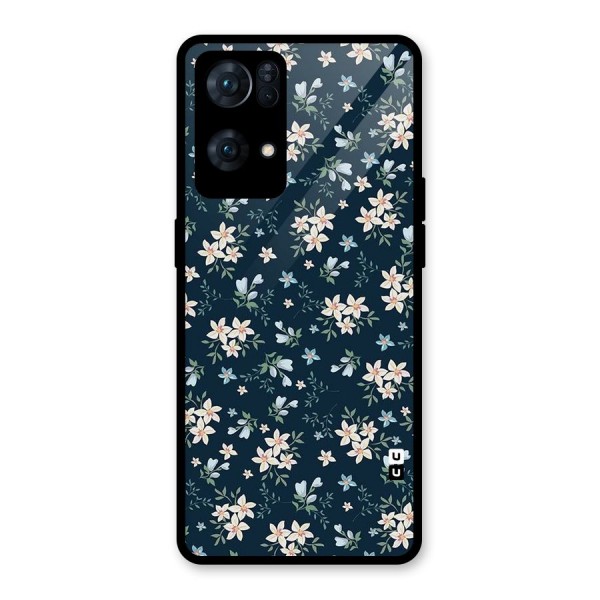 Aesthetic Bloom Glass Back Case for Oppo Reno7 Pro 5G