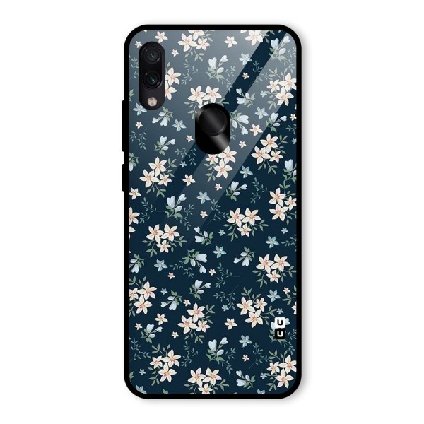 Aesthetic Bloom Glass Back Case for Redmi Note 7S