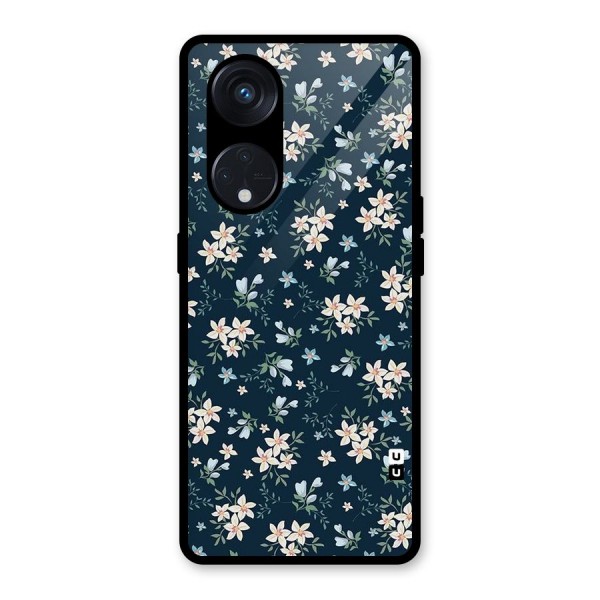 Aesthetic Bloom Glass Back Case for Reno8 T 5G