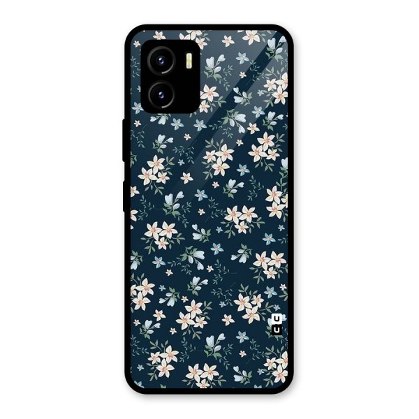 Aesthetic Bloom Glass Back Case for Vivo Y15s