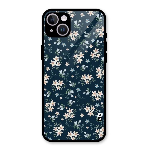 Aesthetic Bloom Glass Back Case for iPhone 14 Plus