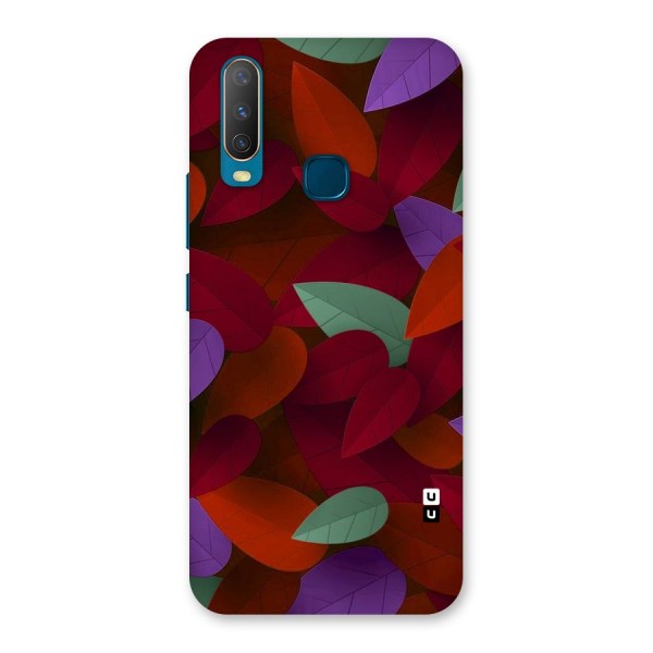 Aesthetic Colorful Leaves Back Case for Vivo Y12