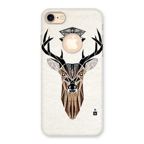 Aesthetic Deer Design Back Case for iPhone 8 Logo Cut