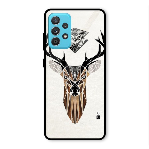 Aesthetic Deer Design Glass Back Case for Galaxy A52s 5G