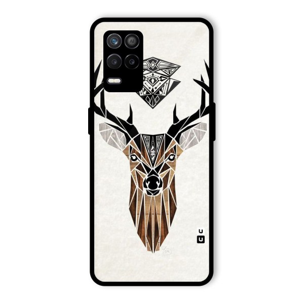 Aesthetic Deer Design Glass Back Case for Realme 9 5G