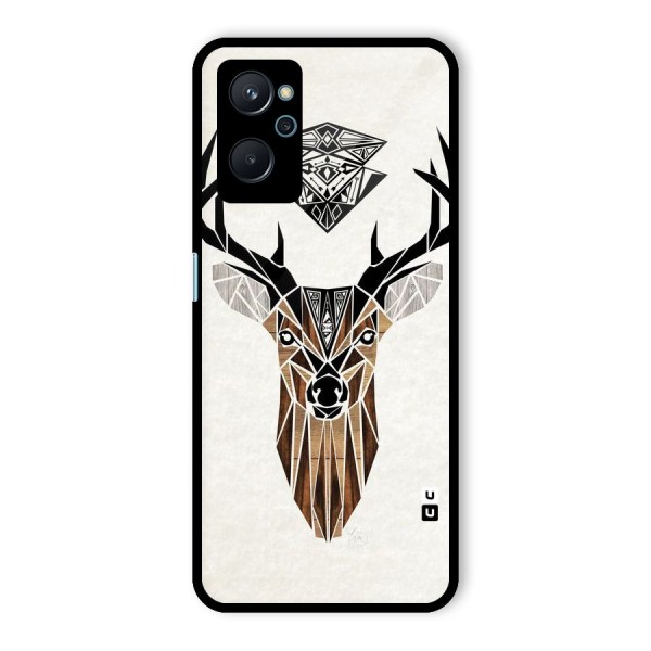 Aesthetic Deer Design Glass Back Case for Realme 9i