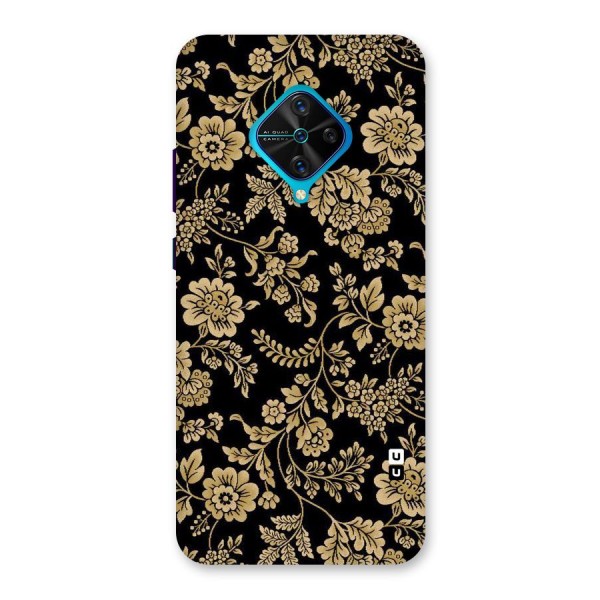 Aesthetic Golden Design Back Case for Vivo S1 Pro