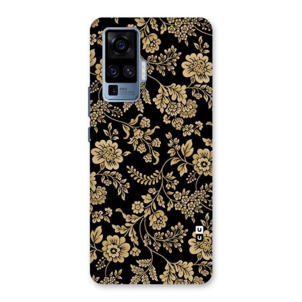 Aesthetic Golden Design Back Case for Vivo X50 Pro