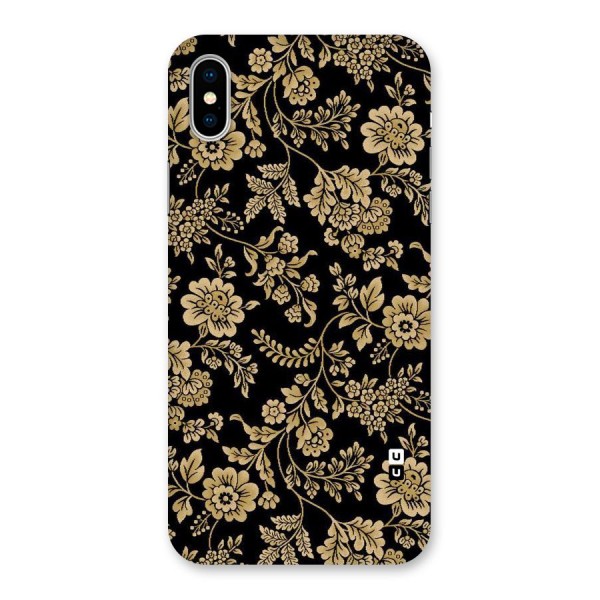 Aesthetic Golden Design Back Case for iPhone X