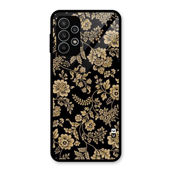 Aesthetic Golden Design Glass Back Case for Galaxy A23