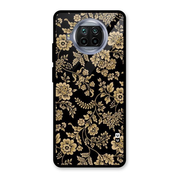 Aesthetic Golden Design Glass Back Case for Mi 10i