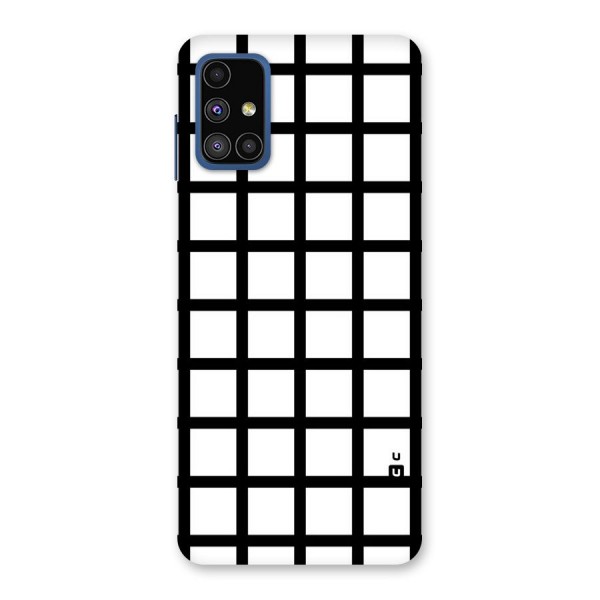 Aesthetic Grid Lines Back Case for Galaxy M51