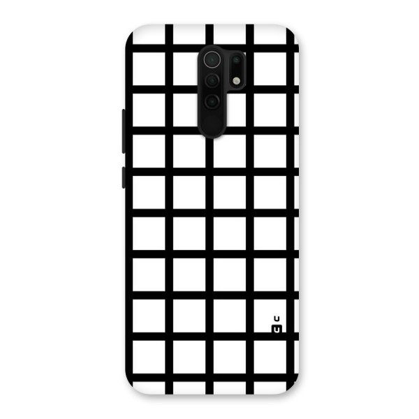 Aesthetic Grid Lines Back Case for Redmi 9 Prime