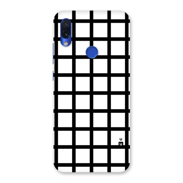 Aesthetic Grid Lines Back Case for Redmi Note 7