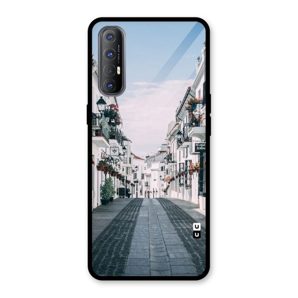 Aesthetic Street Glass Back Case for Oppo Reno3 Pro