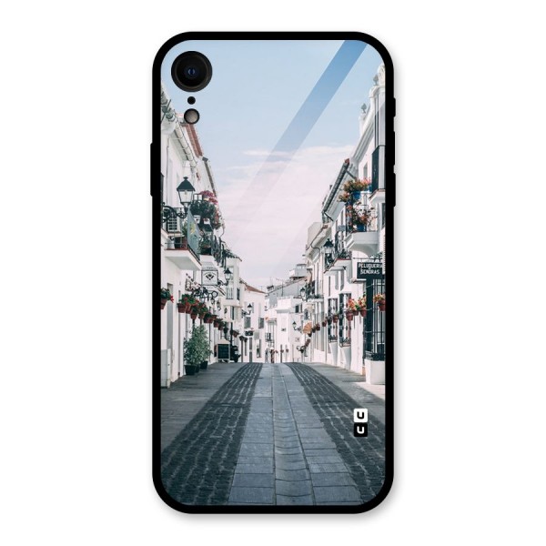 Aesthetic Street Glass Back Case for XR