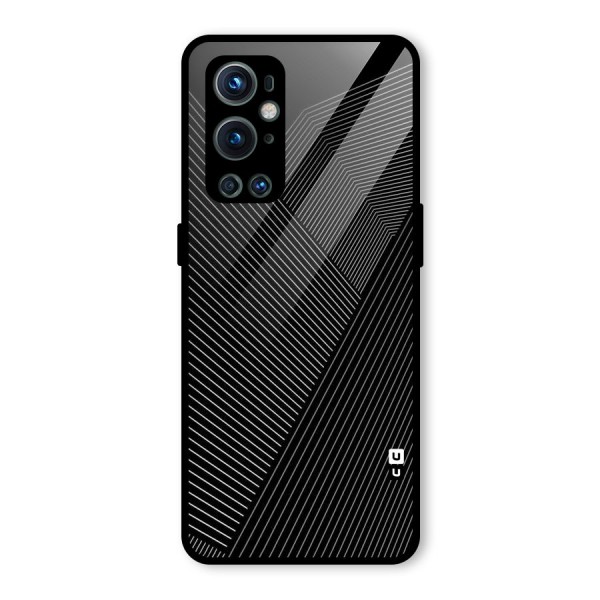 Aesthetic White Stripes Glass Back Case for OnePlus 9 Pro