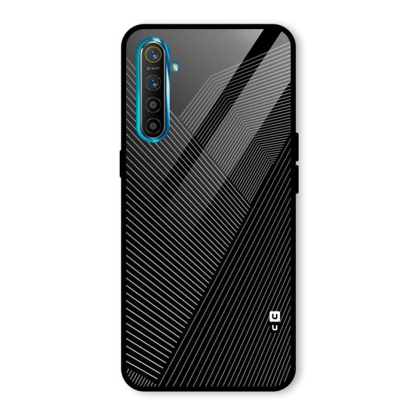 Aesthetic White Stripes Glass Back Case for Realme XT