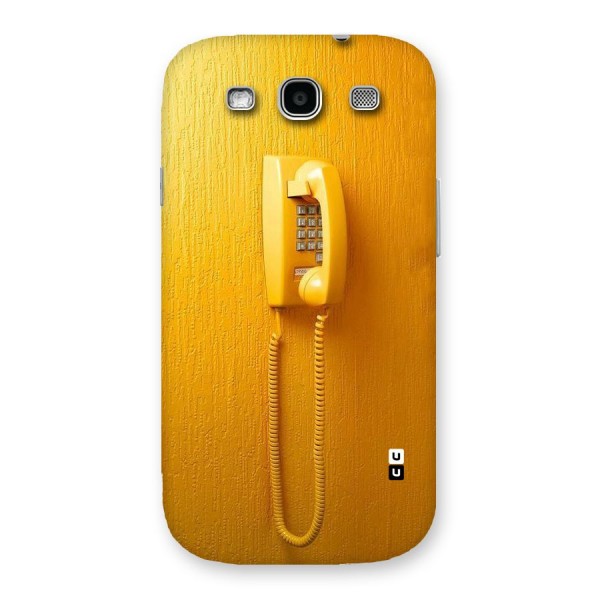 Aesthetic Yellow Telephone Back Case for Galaxy S3 Neo