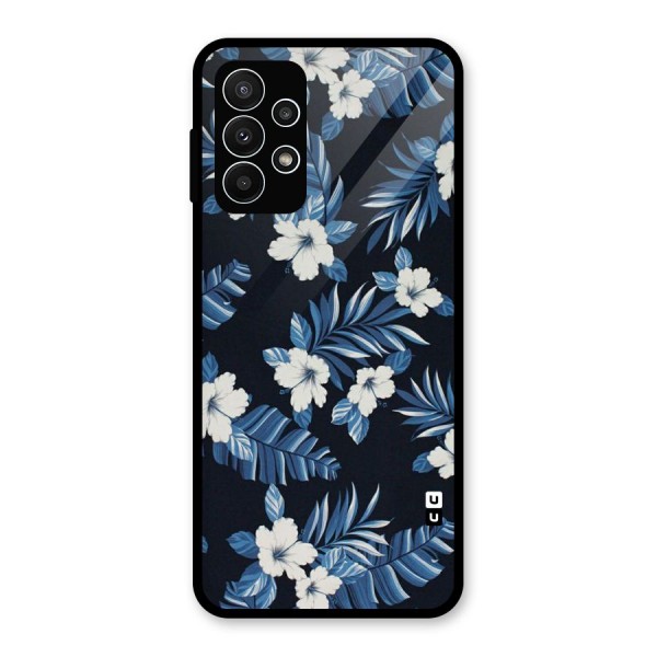 Aesthicity Floral Glass Back Case for Galaxy A23