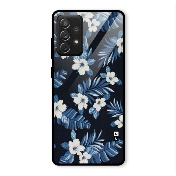 Aesthicity Floral Glass Back Case for Galaxy A72