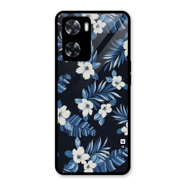 Aesthicity Floral Glass Back Case for Oppo A57 2022