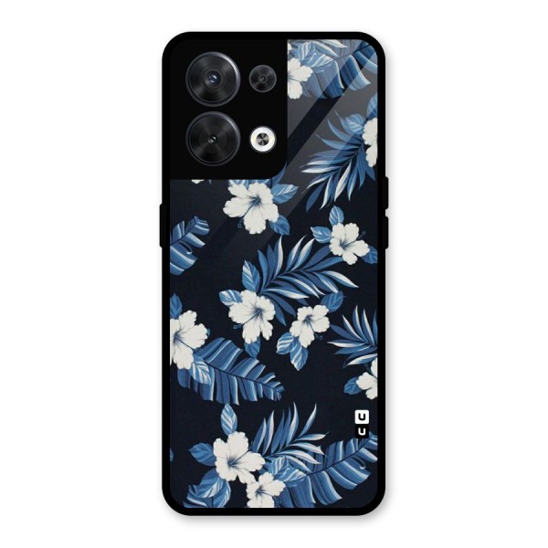 Aesthicity Floral Glass Back Case for Oppo Reno8 5G