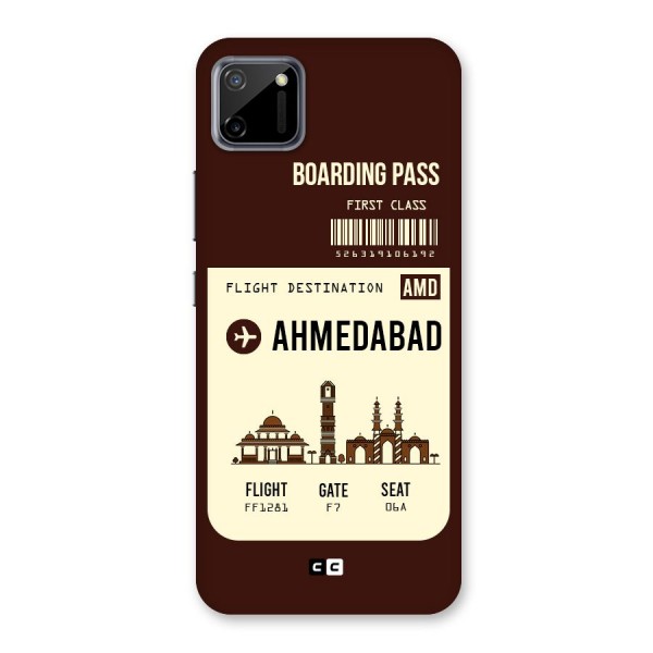 Ahmedabad Boarding Pass Back Case for Realme C11